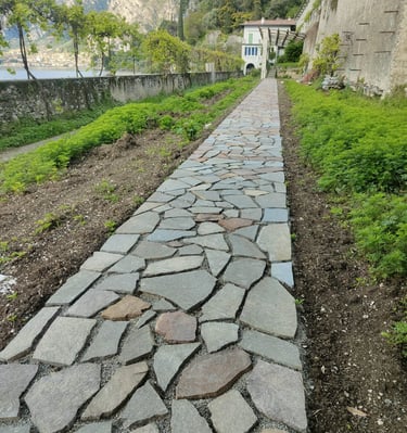 piso de laja de pórfido