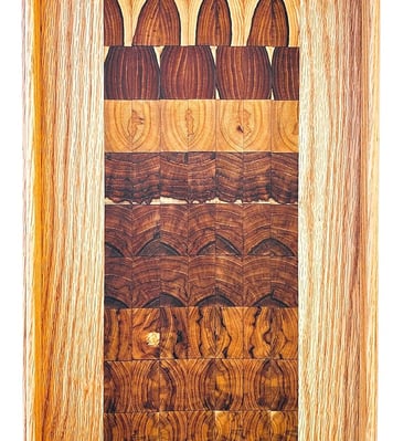 Serving Tray, Decorative Serving, Trays & Platters (Hardwood, Large)