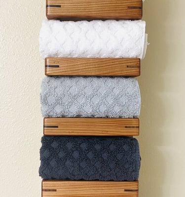 This product is manufactured to order Towel Rack, floating shelf, bath towels, bathroom shelf.