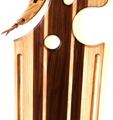 X- LARGE Charcuterie And Cutting Board, Reversible Wooden Chopping and Serving Board (Hardwood X-Lar