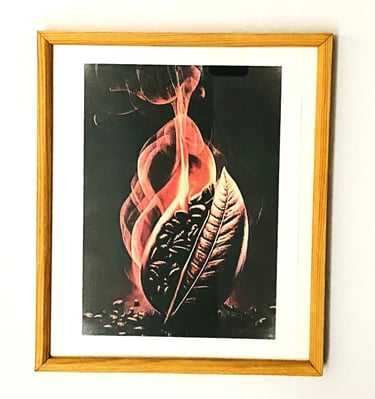 Framed Coffee Bean Art . Modern Wood Wall Art Coffee Station. This product is manufactured to order