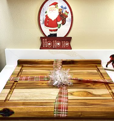 High End Double Sided countertop  Lyon pastry cutting Board incorporating gravy grove juice.