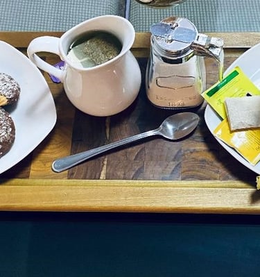 Coffe Station, Serving Tray, Decorative Serving, Trays & Platters (Hardwood, Large)