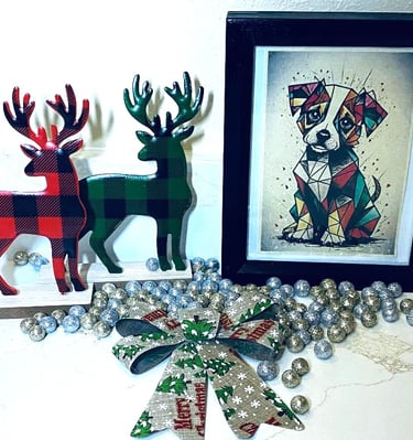 Oleo print   Wall Art . Modern Wood  Wall Art., this product is manufactured to order