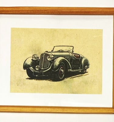 Oleo print  Wall Art . Modern Wood  Wall Art., this product is manufactured to order.