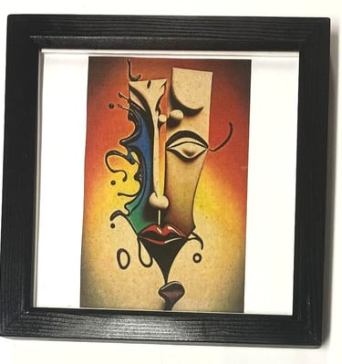 Oleo print  Wall Art . Modern Wood  Wall Art., this product is manufactured to order.