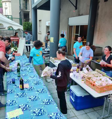 Restauration et bénévoles de CUP