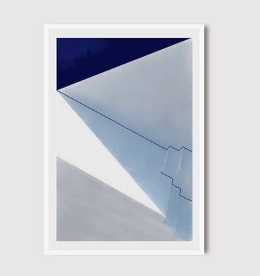 "Caminhos Opostos, pintura contemporânea de arte abstrata, acervo Arqface"