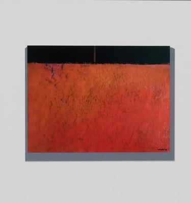 "Dia Anterior, obra de arte contemporânea em técnica mista, disponível na galeria Arqface"