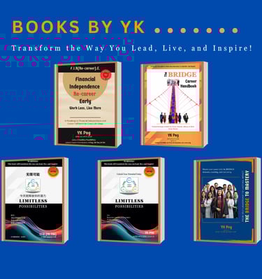 a series of books with a blue background and a book cover