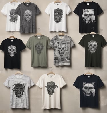 A vibrant t-shirt design showcasing unique sublimation art.