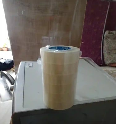 High-quality packing tape and stretch film used by Seemanchal Packers & Movers for secure packing of