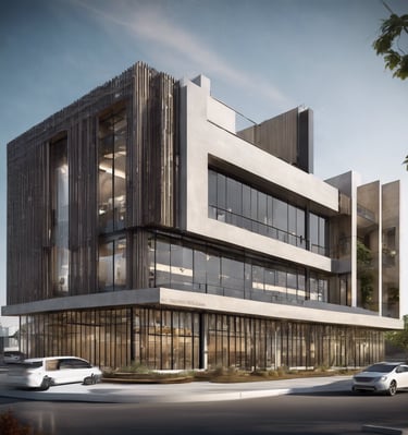 a building with a lot of windows and a lot of windows