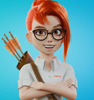 mascote 3D personagem 3D