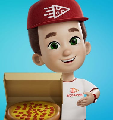 mascote 3D personagem 3D