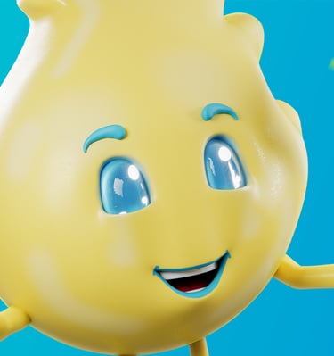 mascote 3D e personagem 3D