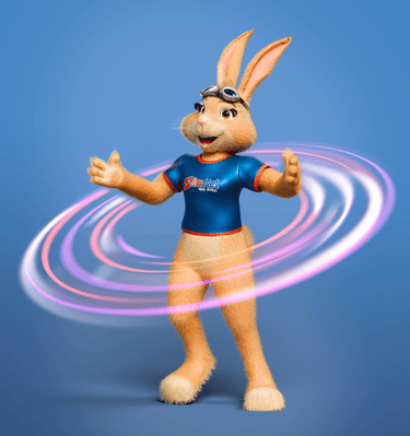 mascote 3d, personagem 3d, coelho 3d