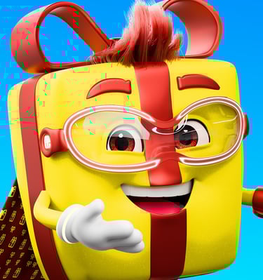 mascote 3D personagem 3D