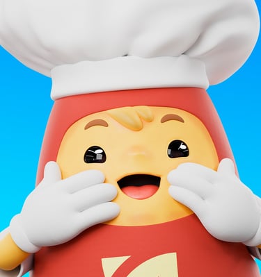 mascote 3d personagem 3d