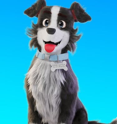 mascote 3D personagem 3D