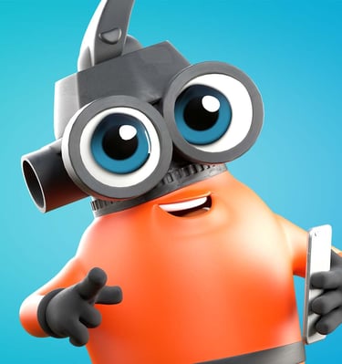 mascote 3D personagem 3D