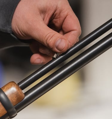 šautuvo kulkų įdėjimas