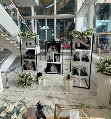 Audio guestbook and photo gallery rental service