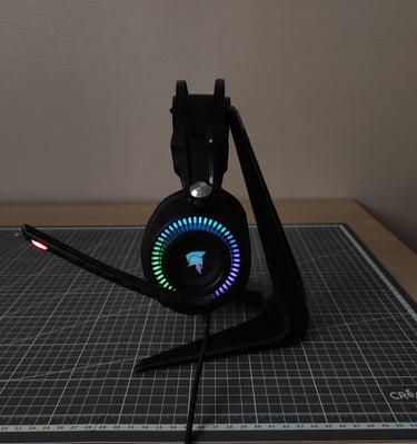 Support de casque réalisé en impression 3D