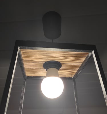 Lustre une fois en place