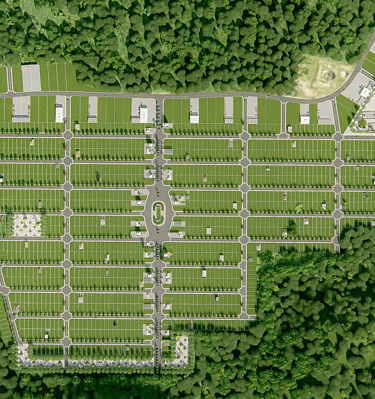 Lotes à venda em Araquari - Planta em 3D do Loteamento Recanto da Fazenda -01