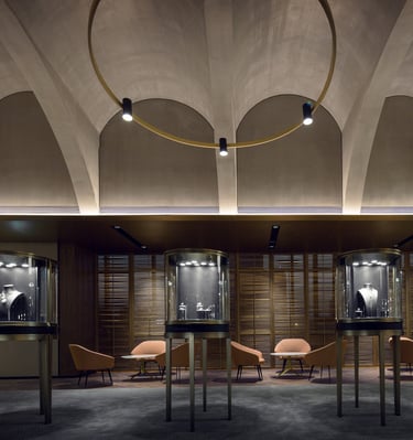 Illuminate brilliance with our specialized jewellery lighting series, 