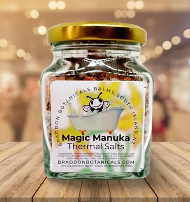 a jar of magic bath salts
