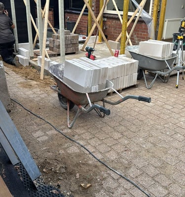 aanbouw in volle gang