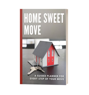 the cover of a book that prepares people before, during, and after moving