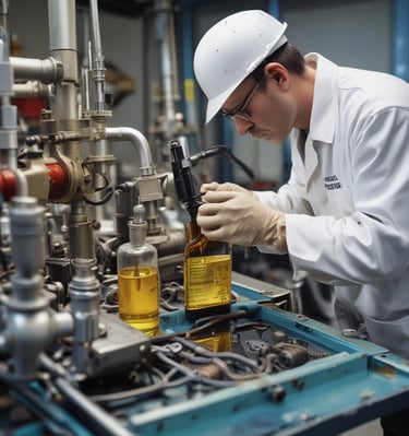 A partially renovated room with bare, unfinished walls showing visible patches of brickwork and mortar. There are exposed pipes and cables on the floor, and a small shovel and a broom leaning against the wall. A large window lets in natural light from outside, showing a view of residential buildings.