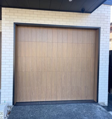 Custom battern garage door