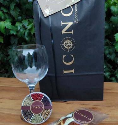 ICONO BAG bolsas elegantes con Regalos ICONO para GinTonic, cocteles o infusiones