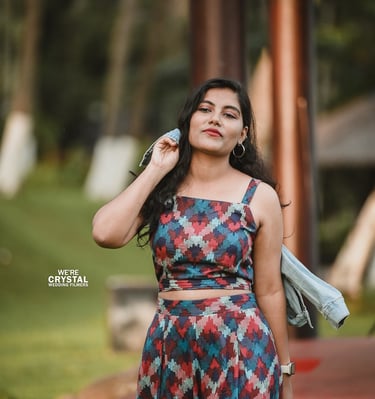 Bride walking in sleeveless dress