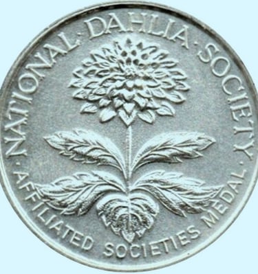National Dahlia Society Silver Medal for the best Dahlia exhibit in the Sandy Garden & Craft Show