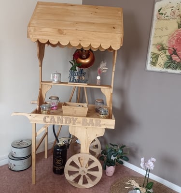 Petites lettres en bois pour candy bar