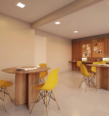 a dining room with a table and chairs