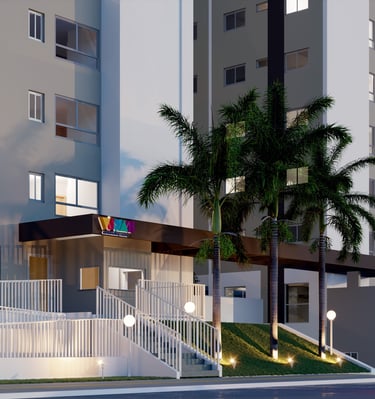 a car parked in front of a tall building