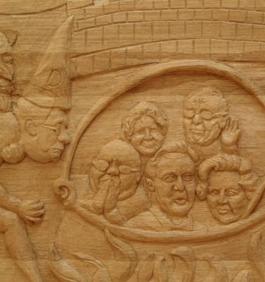 Pancras Lane Benches by Sarah Liptrot - 'Capitulating Capitalists'
