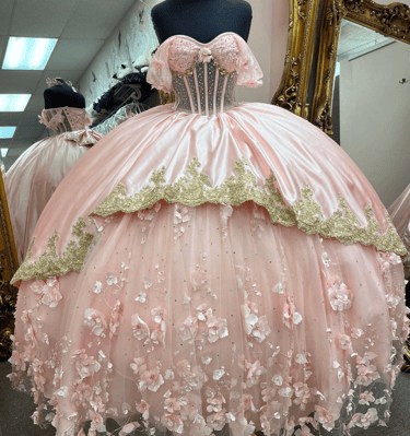 Quinceanera Dress Made Exclusive for Alamo Bridal In San Antonio TX. Quince Dream Dress