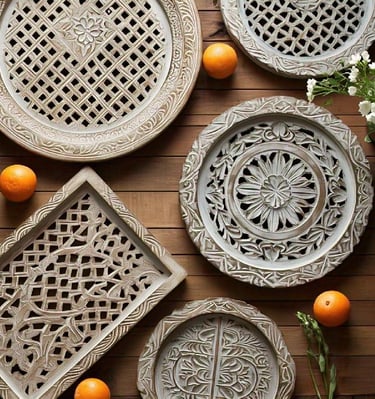 trays decorative wooden