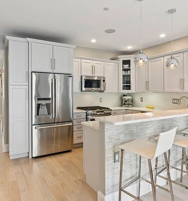 Interior picture of a renovated kitchen in Aurora