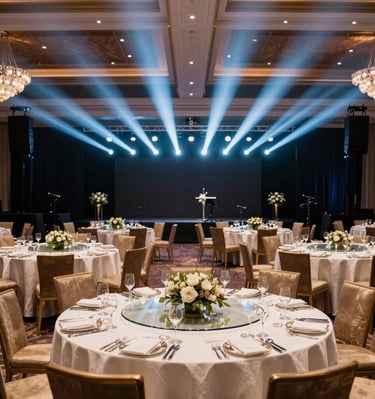 Gala Dinner Decor & Proffesional Av Setup 