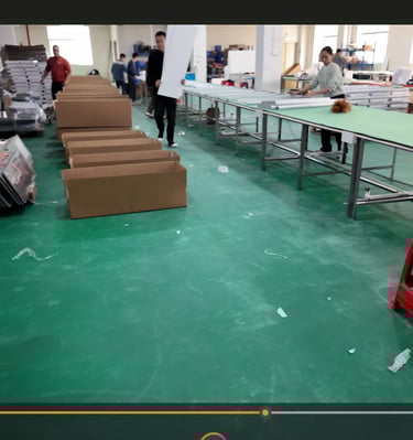 solar lighting factory assembly line