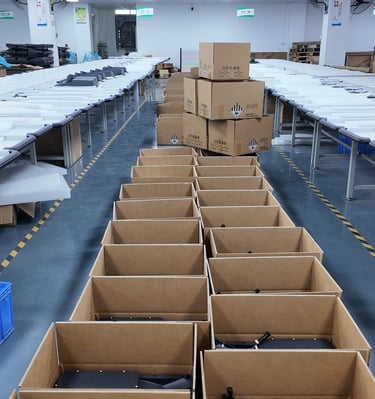 solar street light packing process