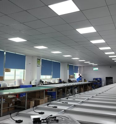solar lighting factory assembly line